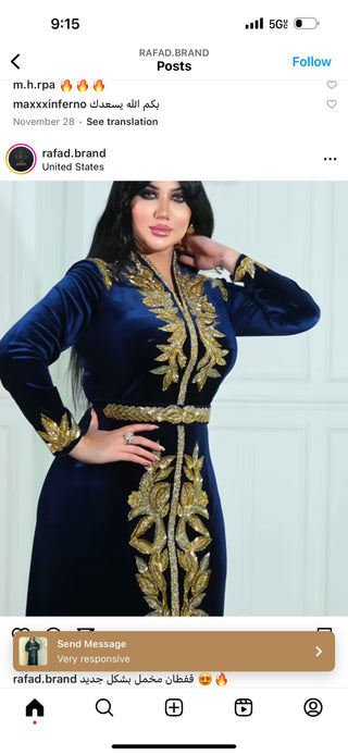 Duaa kaftan size 46
