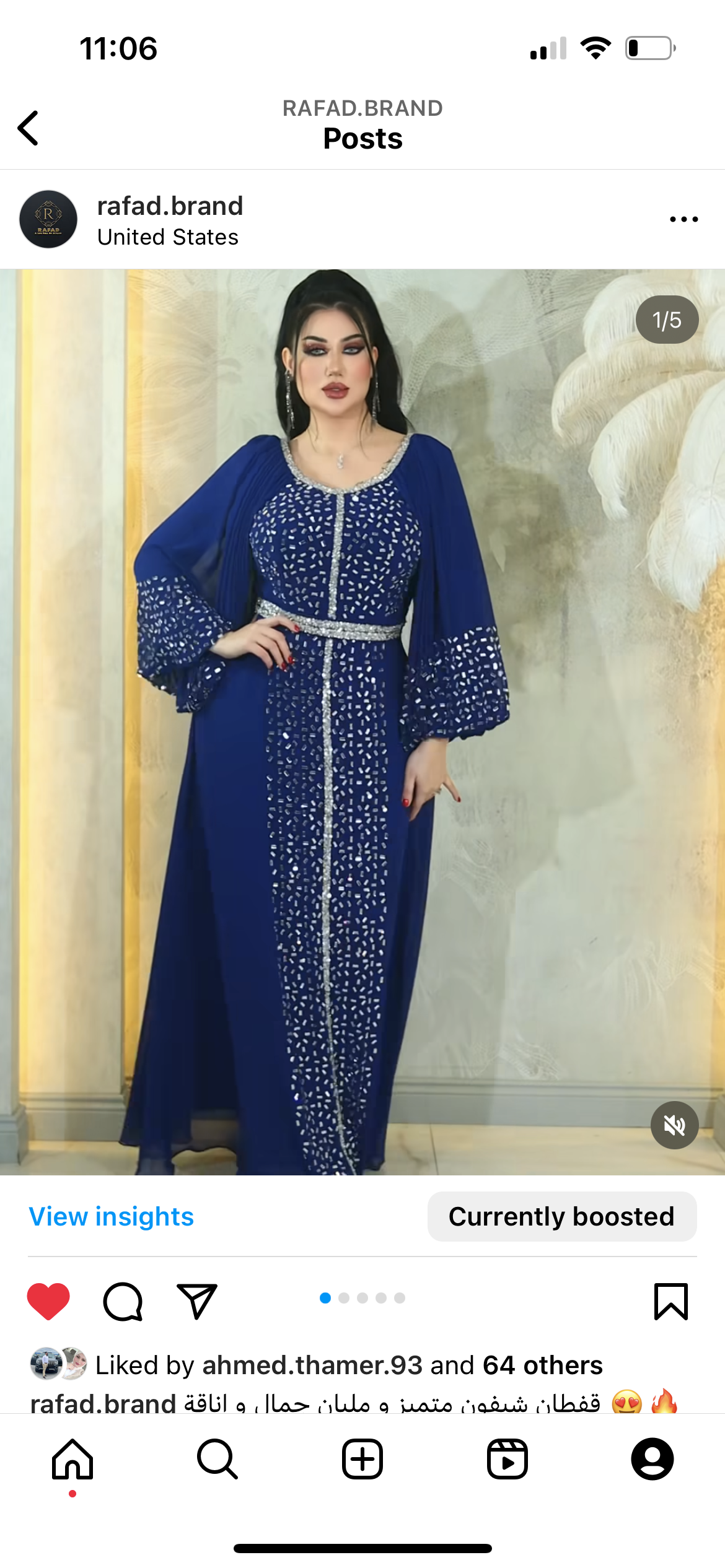 Behisht kaftan size 46