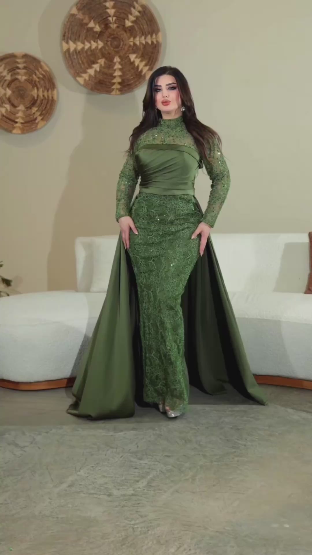 Olive Green Dress