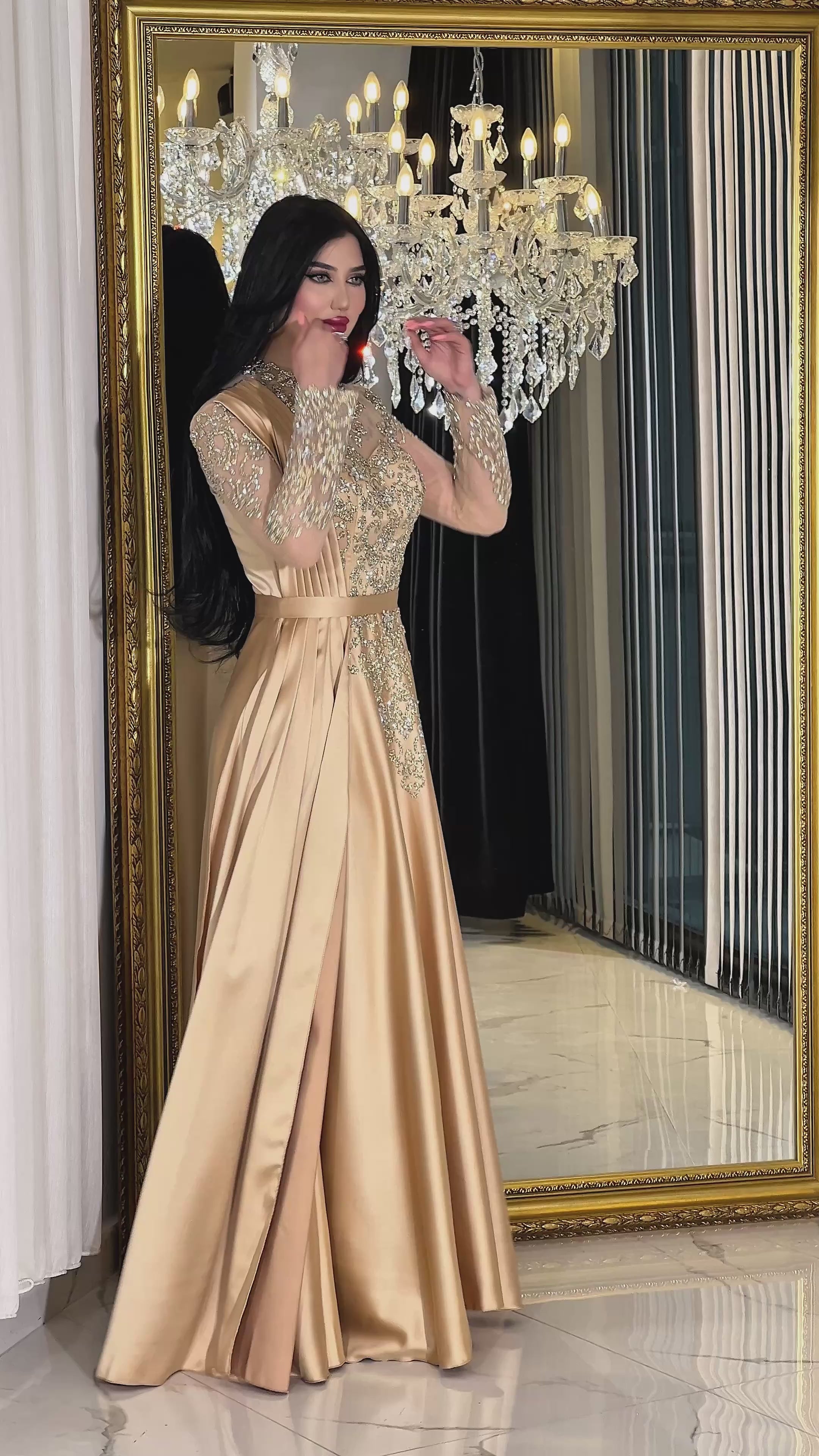 Gold Color Dress