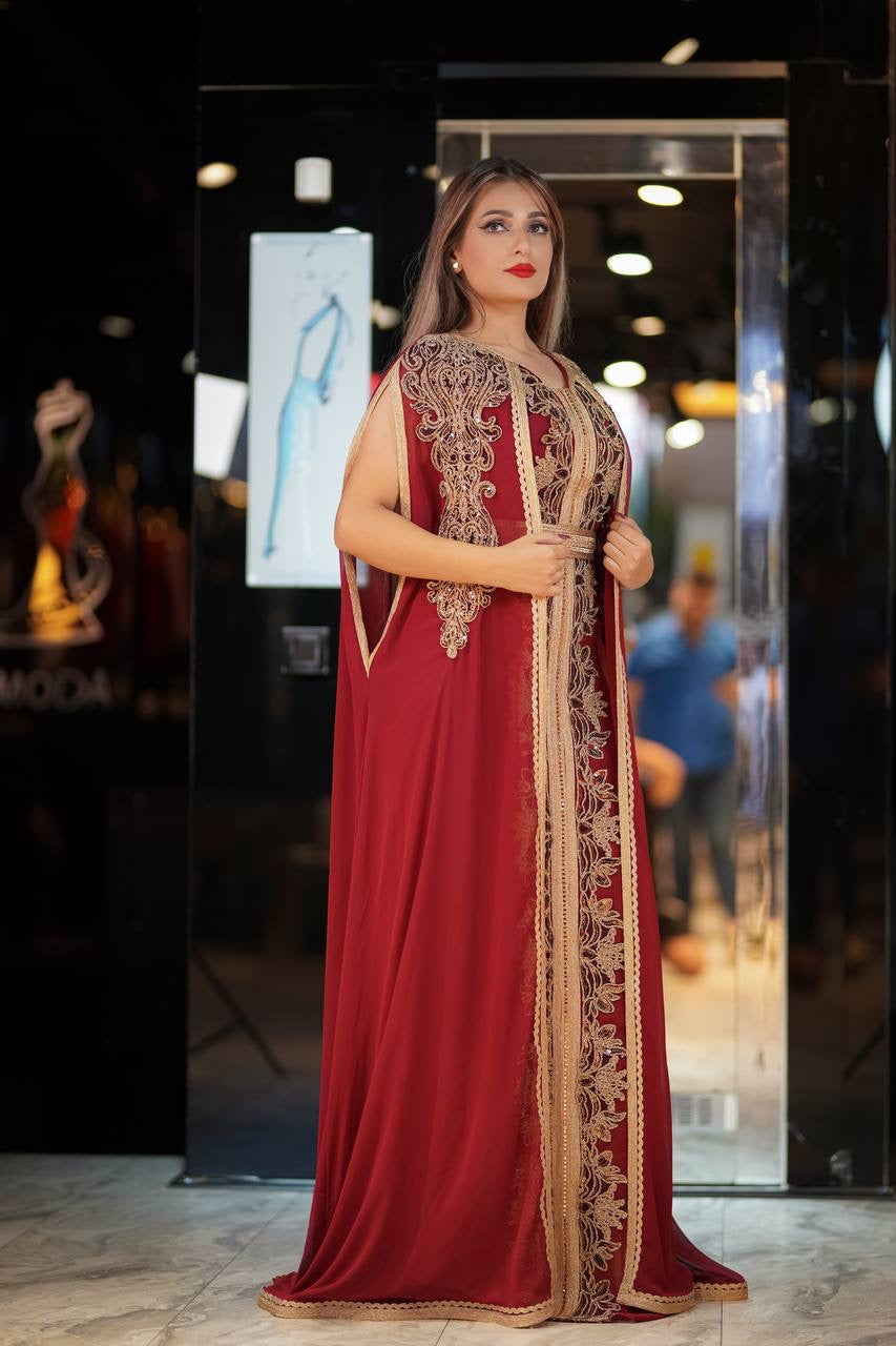 Maroon Kaftan