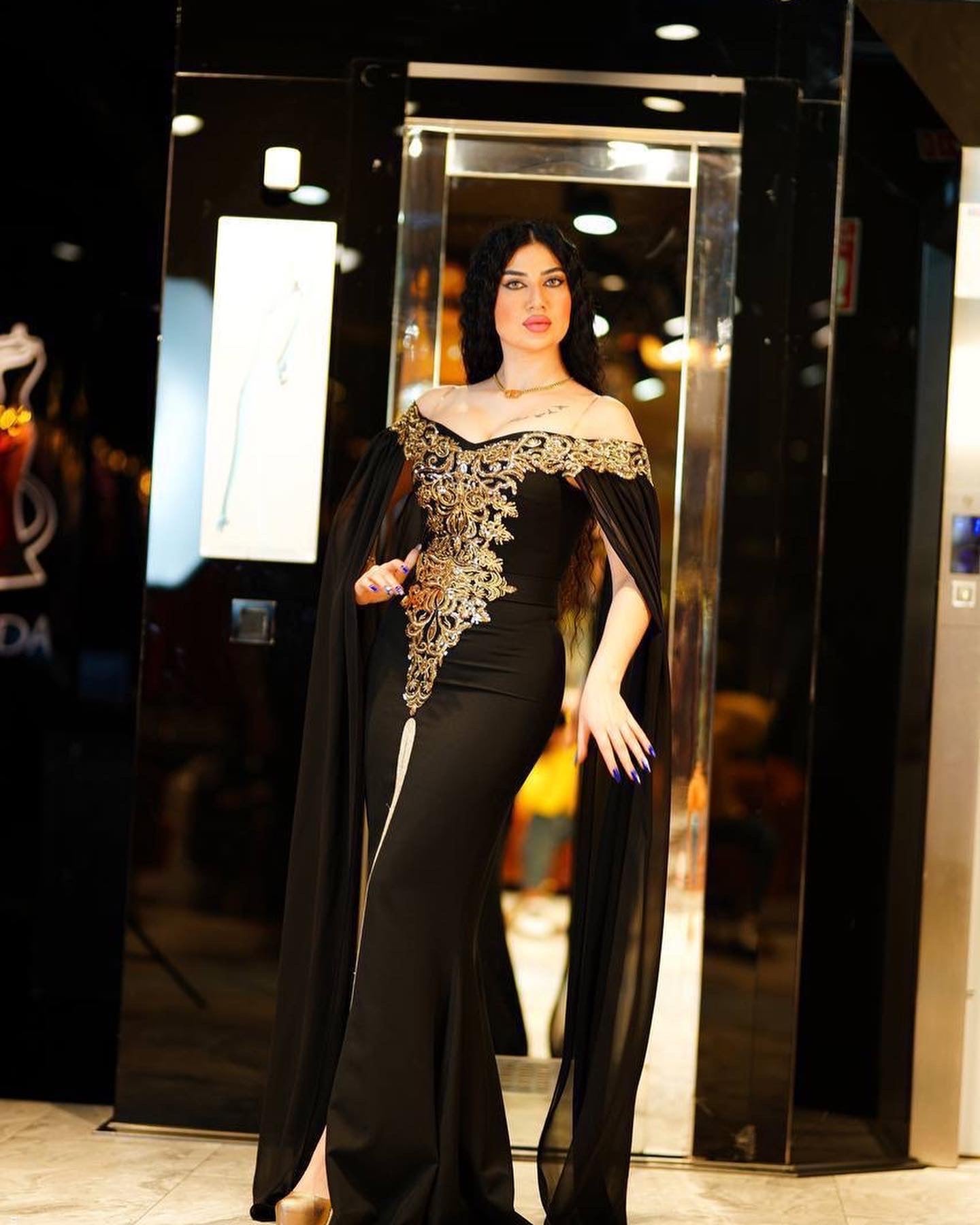 Black Luxury Kaftan