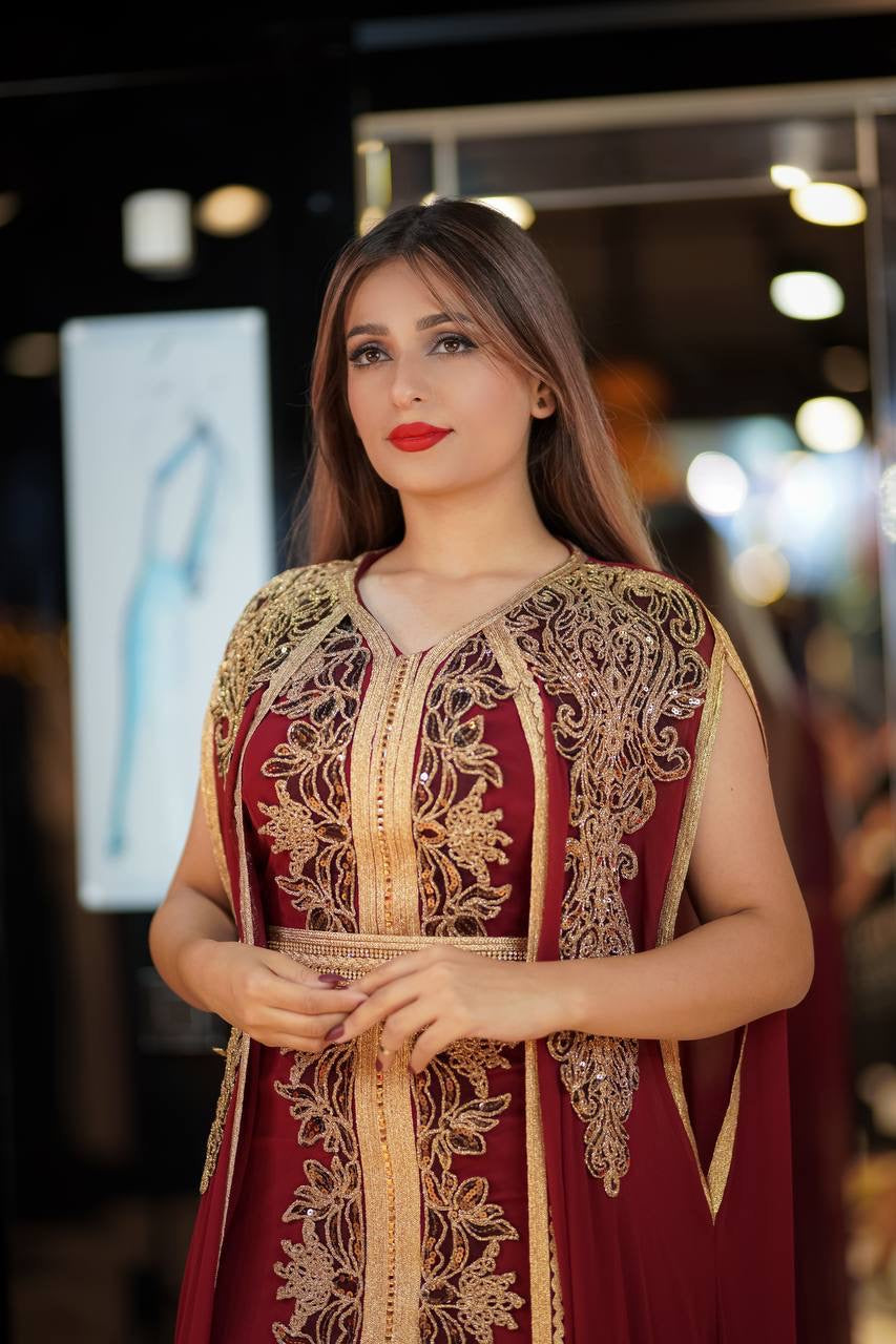 Maroon Kaftan